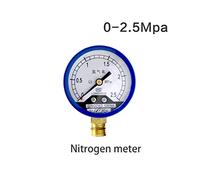 Elettrovalvola, Ossigeno/acetilene/propano/azoto Misuratore di portata di gas flussometro Dial Manometro Manometro riduttore di pressione Weld, Costruzione solida(Nitrogen 0 2.5Mpa)