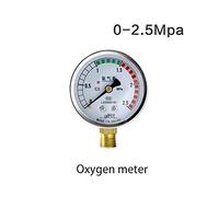 Elettrovalvola, Ossigeno/acetilene/propano/azoto Misuratore di portata di gas flussometro Dial Manometro Manometro riduttore di pressione Weld, Costruzione solida(Oxygen 0 2.5Mpa)