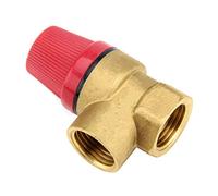 Elettrovalvola, Ottone 2,5 a 8 bar valvola di sfogo for la parete appeso caldaie riscaldatore di acqua Valvola di sicurezza Valore di comando con manometro DN15 G1 / 2 pollici, Costruzione solida(2.5