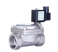 Elettrovalvola Pilota con elettrovalvola a solenoide in Ottone normalmente Chiusa ad Alta Pressione 1.6Mpa in Acciaio Inossidabile 304 da 1-1/4"(24VDC_NBR-Seal)