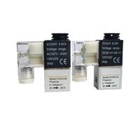 Elettrovalvola pneumatica 2v025-08 2V025-06, valvole di regolazione normalmente chiuse con raccordi 10/12 mm, 1 pezzo(2V025-08 AC110V,With 12mm)