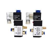 Elettrovalvola pneumatica 3V210-08, elettrovalvola a 3 vie, 2 gas, valvola magnetica, bobina 12V, 24V, 220V, raccordi for tubi flessibili(3v210 08 No Dc12v,8mm fittings)
