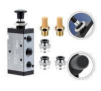 Elettrovalvola pneumatica 4R310 5 vie comando manuale due posizioni con silenzia