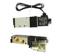 Elettrovalvola pneumatica 4V110-06 4V110-M5 Porta 1/8" BSP M5 12V 24V DC Valvola di controllo a 5/2 vie con cavo Tipo spina(1/8",24V_WIRE LEAD TYPE)