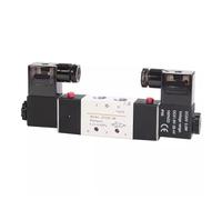 Elettrovalvola pneumatica 4V120-06 4V220-08 4V320-10 4v420-15 Valvola solenoide aria a due posizioni cinque vie inversione (4V320-10, DC24V)