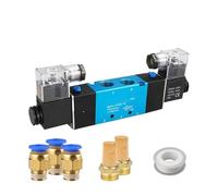 Elettrovalvola Pneumatica A 2 Posizioni E 5 Vie, A Doppia Bobina, Pilotata Elettricamente 4V320-10(4V320-10 DC24V,With 10mm)