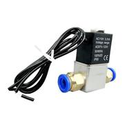 Elettrovalvola pneumatica a 2 vie normalmente chiusa | 1/4" con connettore rapido 12V/24V/110V/220V for CNC Aria/Gas(12V_4MM QUICK CONNECTOR)