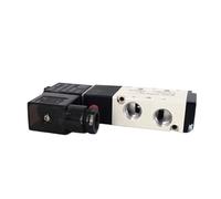 Elettrovalvola pneumatica a 5 vie, controllo a 2 posizioni, valvola magnetica for aria e gas, bobina da 12 V, 24 V, 220 V, raccordi for tubi flessibili da 4 mm a 12 mm.(PC 8mm Fittings,AC110V)