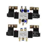 Elettrovalvola pneumatica a doppia bobina 4V220-08, 5 vie, 2 posizioni, DC12V, DC24V, AC110V, AC220V, 1 pezzo(Sl4mm-adjust)