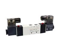 Elettrovalvola pneumatica a doppia bobina, porta 1/8 1/4 24 V CC 4V230C/4V230E/4V230P-08, valvola di controllo a 5/3 vie(12v,4V330C-10)