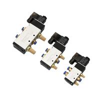 Elettrovalvola pneumatica elettrica a 5 vie 2 posizioni 4V110-06 4V210-08 4V310-10 4V410-15 DC12V 24V AC220V 1 pezzo (4V410-15 PC6-04, DC12)