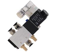 Elettrovalvola pneumatica elettrica a 5 vie 2 posizioni di controllo aria gas valvola magnetica 4V210-08 12V 24V 220V Volt bobina 1 pz(4v210-08 W Pc4-02,AC220V)