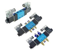 Elettrovalvola Pneumatica Elettrica A Doppio Controllo, 2 Posizioni, 5 Vie, 12 V, 24 V, 220 V, Tubo Da 6 Mm, 8 Mm, 10 Mm, Valvola Magnetica For Aria E Gas.(PC-8mm-Adjust,AC 110V)