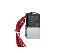 Elettrovalvola pneumatica elettrica da 12 V, 24 V, 220 V, 2 posizioni, 2 porte, normalmente chiusa, valvola magnetica for aria, attacco for tubo flessibile da 6 mm e 8 mm(No Fittings,DC 12V)