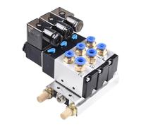 Elettrovalvola pneumatica for aria 4V210-08 24V 1/4In Raccordo base Silenziatore Set 3 Elettrovalvola aria Solenoide a controllo singolo