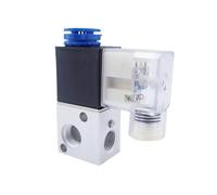 Elettrovalvola pneumatica in alluminio a 3 vie 3V1-M5 3V1-06/08 Porta M5, 1/8" 1/4" BSP AC DC micro valvola di controllo gas elettrica(1/8",110V)