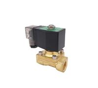 Elettrovalvola pneumatica in ottone a 2 vie for avvio a pressione zero dell'acqua G1/2" 110 V CA Orifizio 15 mm normalmente chiuso PU-15 con spina(DC12V)