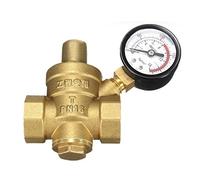 Elettrovalvola, Pressione 1pc Acqua valvola di riduzione della DN20 NPT 3/4 '' in ottone valvola di regolazione Con tester del calibro regolabile for la casa di alimentazione, Costruzione solida