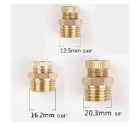 Elettrovalvola, PT1 / 4" 3/8" 1/2" in ottone filettatura maschio compressore d'aria Acqua valvola di scarico 3pcs di ricambio, Costruzione solida(1/4")