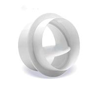 Elettrovalvola, PVC rotonda tubo valvola di ritegno, Bagno di scarico Ventilazione Aspiratore Bagno valvola di ritegno, a senso unico valore 80~200 3pcs, Costruzione solida(80)