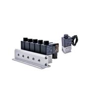 Elettrovalvola Set collettore 3V2M Valvola pneumatica ad azione diretta DC24V AC220V normalmente aperto (3V2M9F)