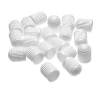 Elettrovalvola Tappi antipolvere for valvole pneumatici auto, avvitabili, for ruote bici, valvole pneumatici, accessori auto, 20 pezzi Valvola(White)