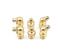 Elettrovalvola Ugello in ottone Ugello curvo da 45 gradi Ugello centrale dritto da 90 gradi Testa universale for pistola for olio resistente ad alta pressione Valvola di iniezione Valvola(1/4")
