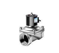 Elettrovalvola, Valvola a solenoide a prova di esplosione normalmente chiusa in acciaio inossidabile da 2" for acqua chimica Miniera carbone for gas naturale 220(BSP,12)