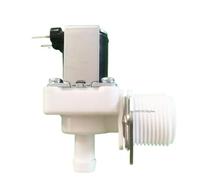 Elettrovalvola verticale di ingresso dell'acqua maschio da 3/4", CC 12 V 24 V 36 V 48 V CA 110 V 220 V, compatibile con la macchina del ghiaccio(24V)