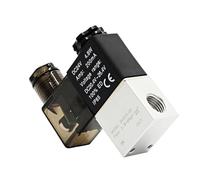 Elettrovalvole pneumatiche 2V025-08 2 posizioni 2 porte 1/4" normalmente chiuse Elettrovalvola pneumatica 12V 24V 110V 220V Volt(Wire W Pc1202,AC220V)