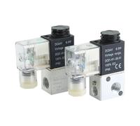 Elettrovalvole Pneumatiche 2v025-08 3V1-06 Elettrovalvola Pneumatica A 2 Posizioni E 2 Vie 1/4 AC 110V 220V Valvola Di Controllo DC 12V 24V No(2V025-08 AC380V)