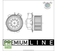 Elettroventola Abitacolo Interna Mahle per CITROEN XSARA PEUGEOT 206+ 206