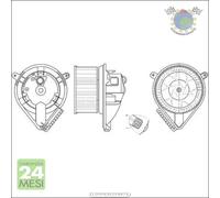 Elettroventola Abitacolo Interna Mahle per MERCEDES CLASSE V 280 230 VITO 114 1