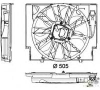 ElettroVentola Motore BMW E63 Serie 6 3.0 Diesel +/- AC dal '07 -> Originale