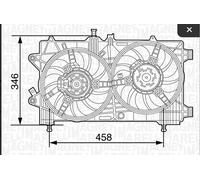 ELETTROVENTOLA MOTORE PER FIAT PUNTO-IDEA-Y-MUSA 1.3 MJET