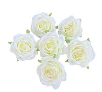 Eleutheromania 6 pezzi di teste di rosa artificiali, petali di rosa artificiali dall'aspetto naturale, per la decorazione della casa, decorazioni floreali fai da te, decorazioni per le feste (C)