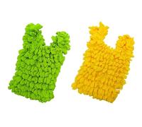 ElevaPulse Borsa per la spesa pieghevole con capacità XL, set da 2 pezzi, in verde avocado e giallo, portata 5-10 kg, design leggero e compatto per shopping, viaggi e uso quotidiano, verde, moderno