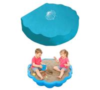 ElevaPulse Copertura impermeabile per conchiglia di sabbia 100 x 15 cm, con coperchio e sabbiera XXL