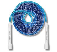 Elevate Rope Corda professionale per saltare con perline - 3 m regolabile, perle di qualità e corda in poliestere - per stili freestyle, cardio e trucchi (Aqua/Dark/Marine Blue)