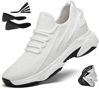 Elevate Shoes Herren 10 cm, Aufzug Schuhe Elevateshoes Hohe Sneaker Unsichtbare Elevator Shoe Breeze Plateau Herrenschuhe Die Größer Machen Herren 36-46