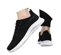 Elevate Shoes - Scarpe da ginnastica da uomo, con elevatore Height Increase, leggere, traspiranti, unisex, per tutti i giorni, O nero., 40 EU