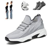 ElevateShoes Damen, Elevate Shoes Limitless for Women, 4/6/8/10cmHeight Increasing Invisible Elevate Shoes (Grey 4cm, Adulto, Donna, 41, Numero, Sistema Taglie Calzature EU, Media)