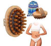 ElevateTech 2 spazzole a pressione Meridian, strumento di massaggio per terapia del legno, per massaggio del grasso della pancia, spazzola per il corpo in legno, per modellare il corpo, sollievo dal