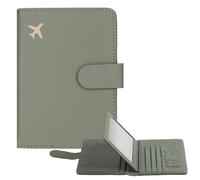 ElevateTech Porta passaporto da viaggio, carino porta passaporto, custodia a portafoglio per documenti, organizer in pelle PU, porta passaporto, per donne e uomini, elementi essenziali da viaggio