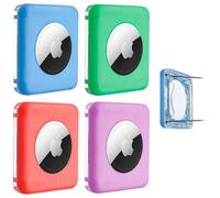 Elevation Lab TagVault AirTag Safety Pin 4 Pack The Best AirTag Holder for Kids LowProfile Doesnt Dangle Blue Red Gr