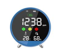Elevato Precisione CO2 Portatile Tester In Reale Monitoraggio Della Qualità Con Umidità Della Temperatura Per Monitor Per La Qualità Ufficio E Viaggio Con Batteria