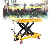 Elevatore a pedale a forbice da 150 kg, capacità di carico idraulico 150-1000 kg, altezza regolabile 0,72-1,5 m, ruote posteriori bloccabili, ideale per banco da lavoro e sollevamento pesante