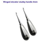 Elevatore Dentale A Vite Stubby 4Mm Per Estrazione Radicolare Set Di 2