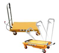 Elevatore Idraulico, Carrello Elevatore Manuale, Carrello a Piattaforma, Carrello Idraulico, Carrello per Tavolo Elevatore, per Movimentazione e Trasporto di Materiali,200kg