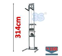 Elevatore sollevatore manuale con ruote per climatizzatore - portata 160 kg